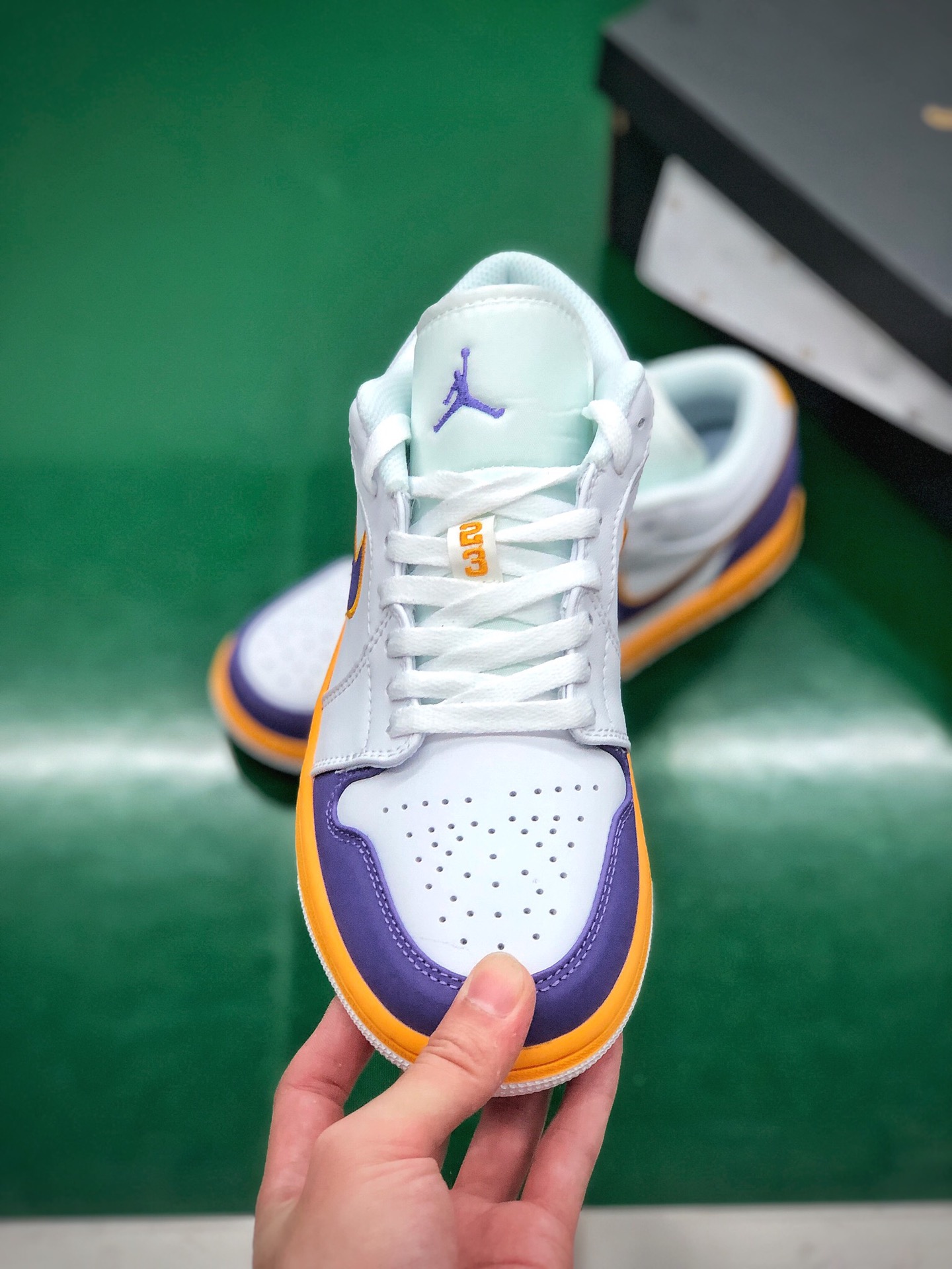 200  Nike Air Jordan 1 Low乔1低帮 湖人AV7869-210