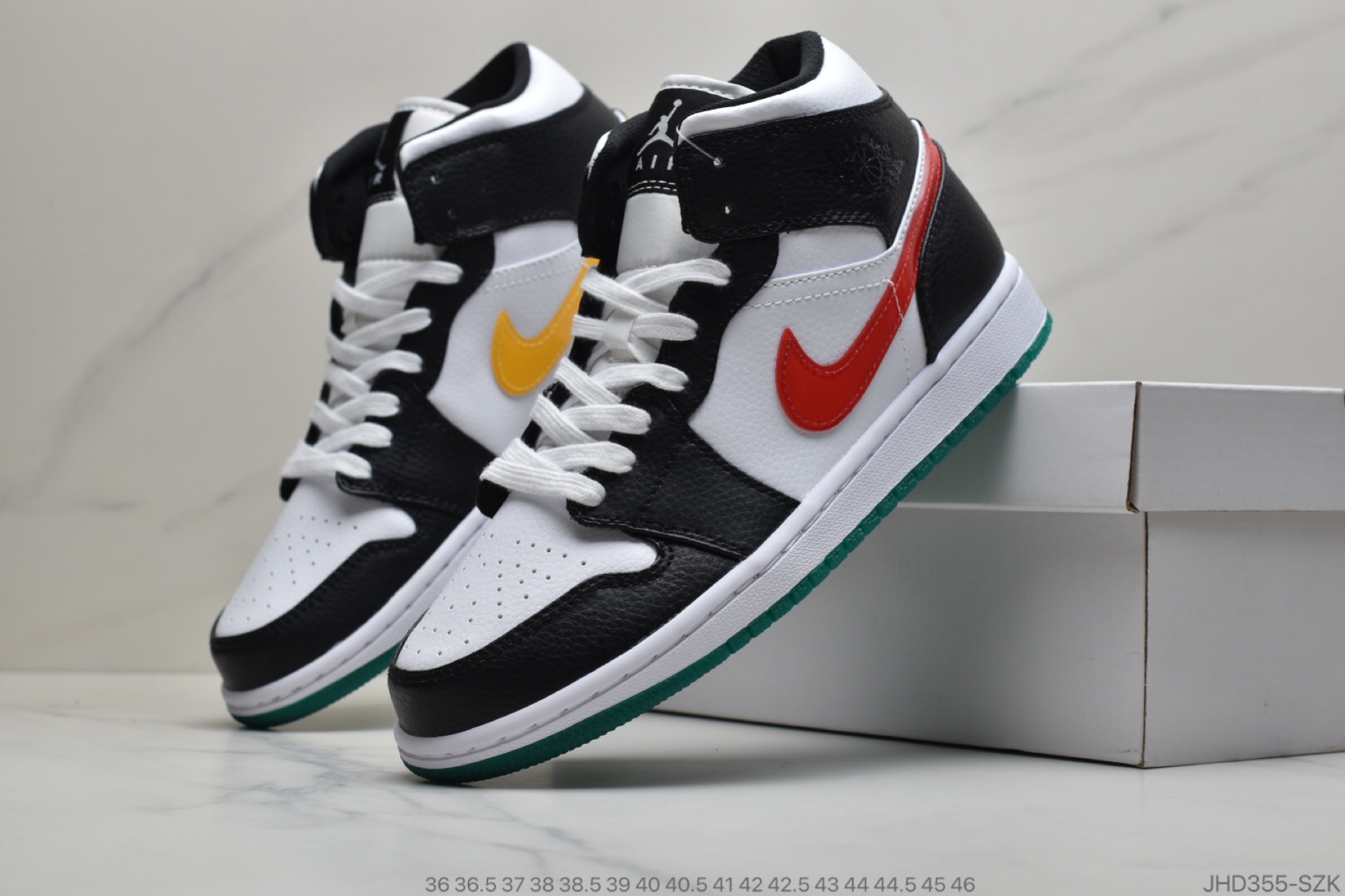 190 公司级内置气垫Air Jordan 1 Mid  中帮篮球鞋CT3443-100