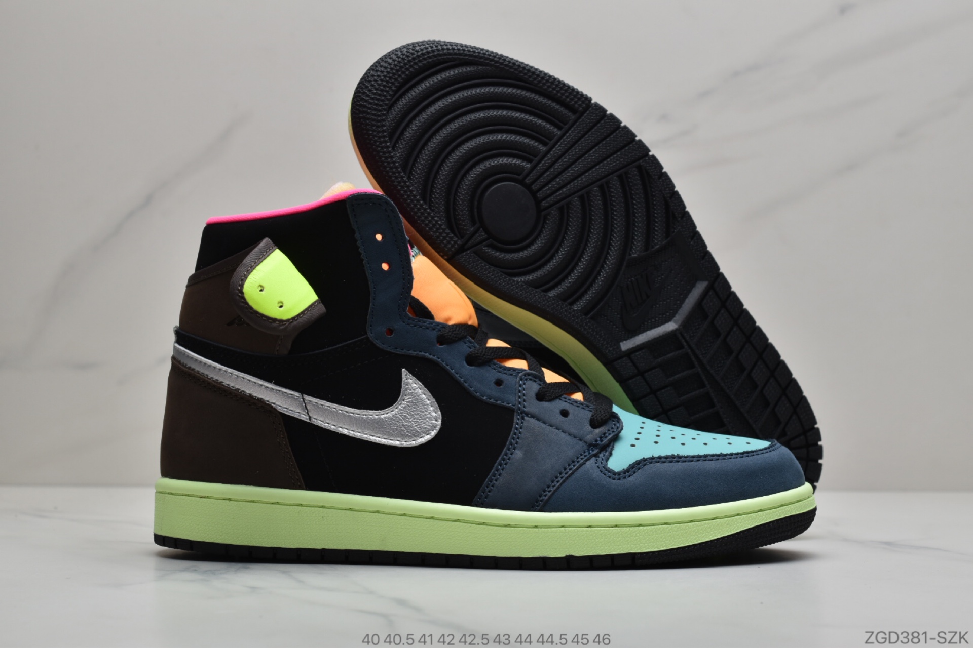290 公司级Nike AirJordan 1 AJ1拼色糖果 555088-201