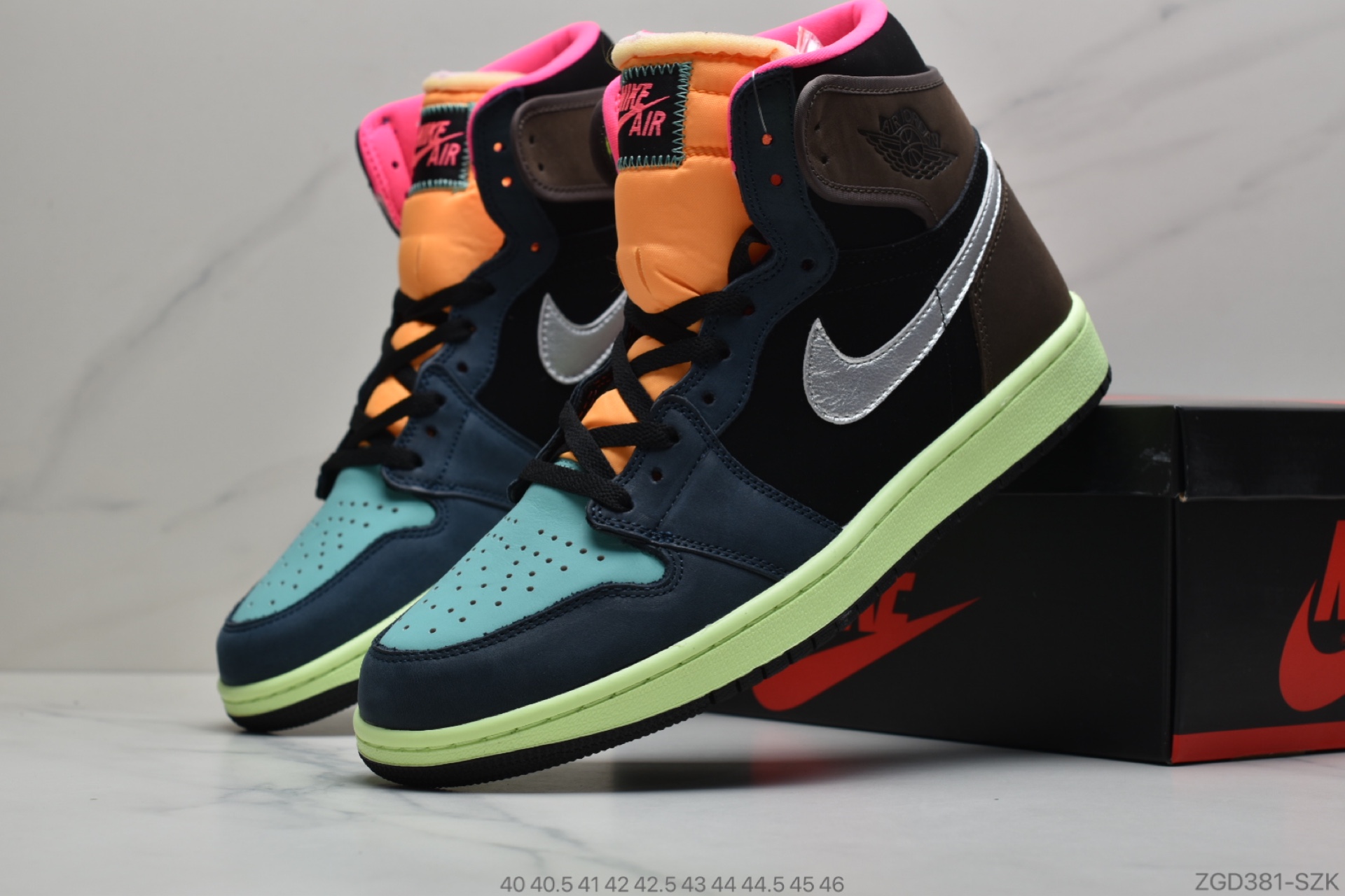 290 公司级Nike AirJordan 1 AJ1拼色糖果 555088-201