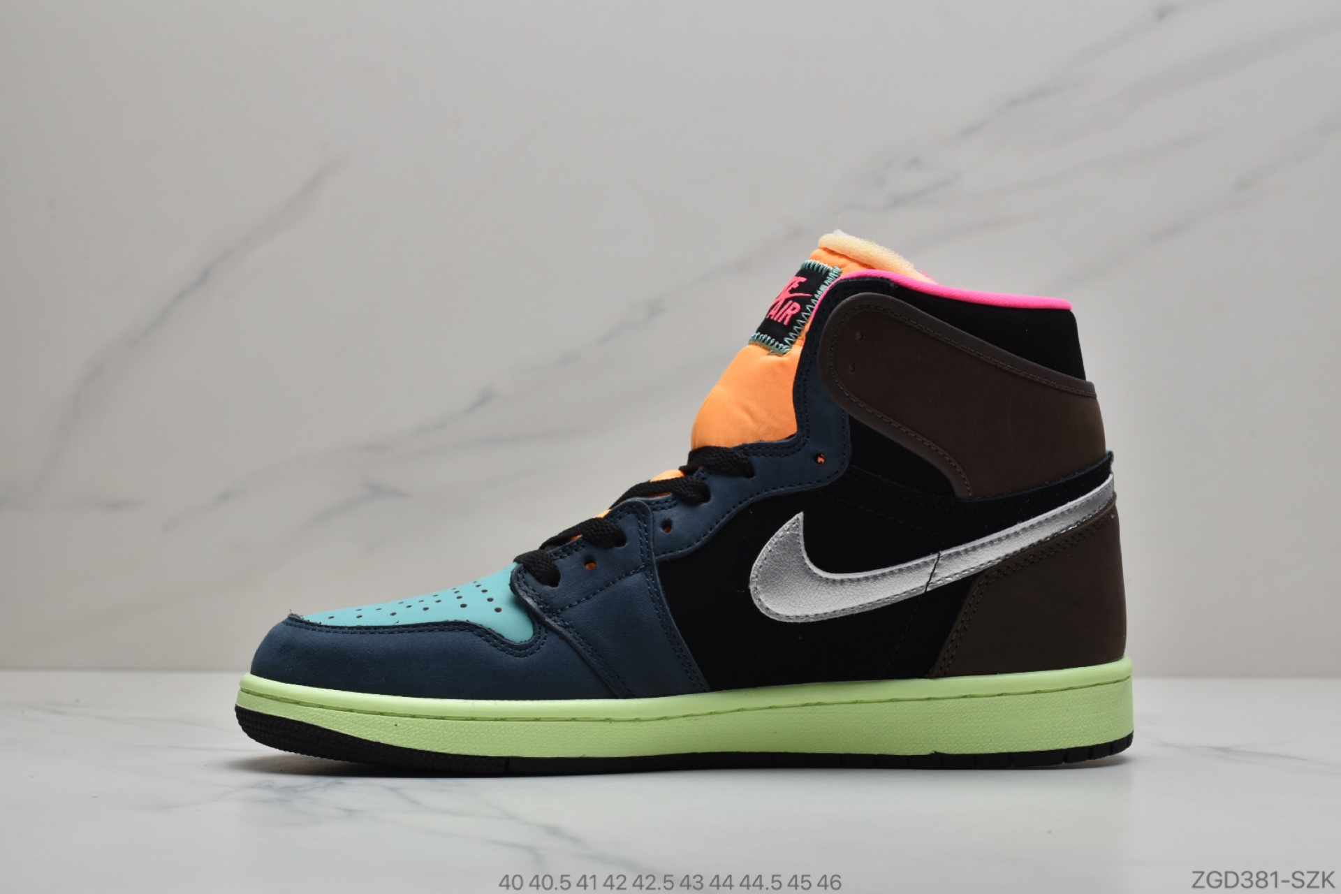 290 公司级Nike AirJordan 1 AJ1拼色糖果 555088-201