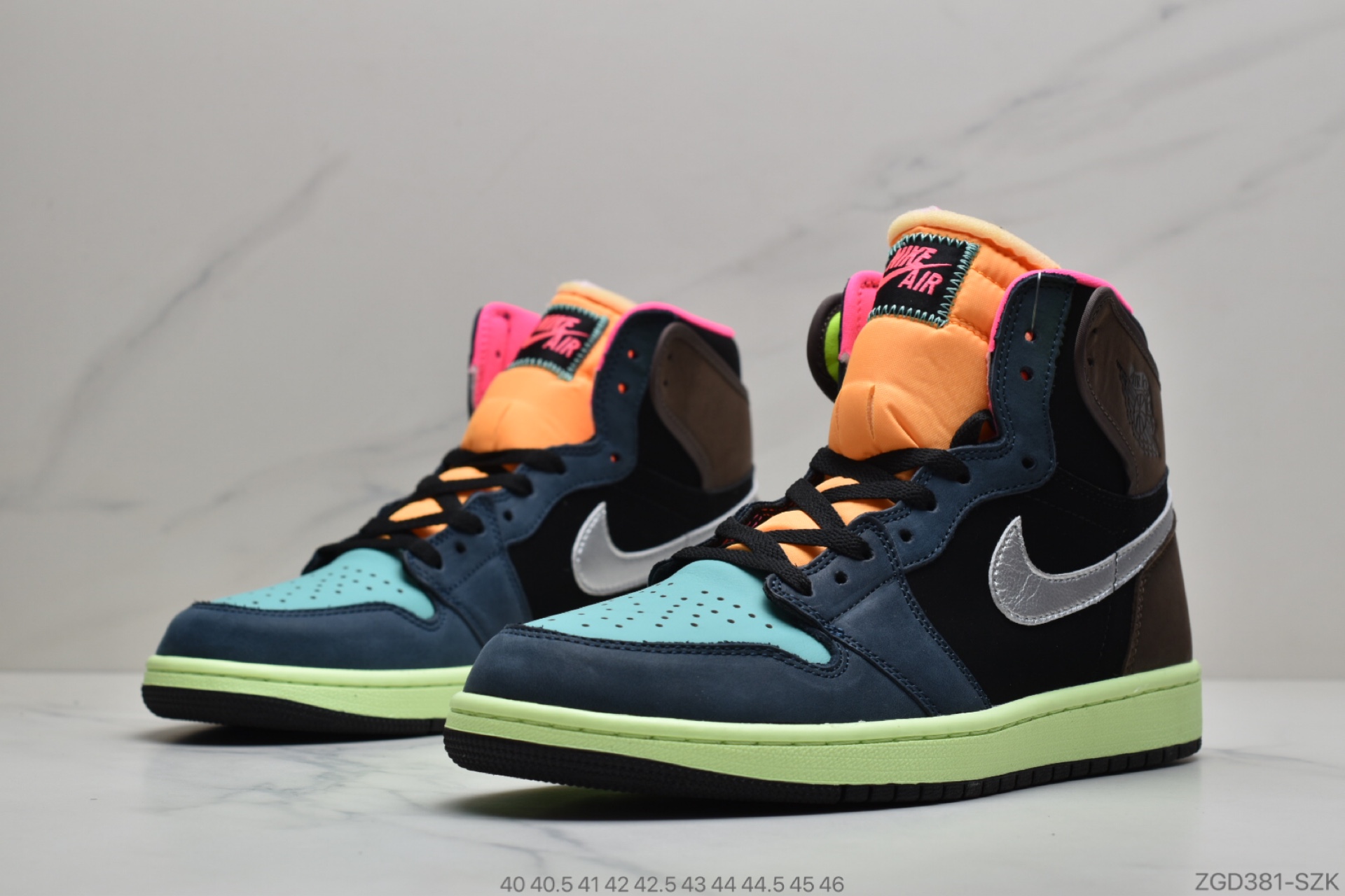 290 公司级Nike AirJordan 1 AJ1拼色糖果 555088-201