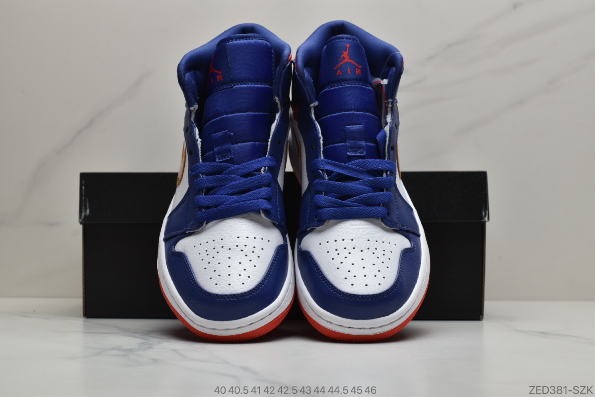 260 Air Jordan 1 Mid 白蓝红 AJ1 乔丹1代 aj1 乔1 中邦 BQ6931-104
