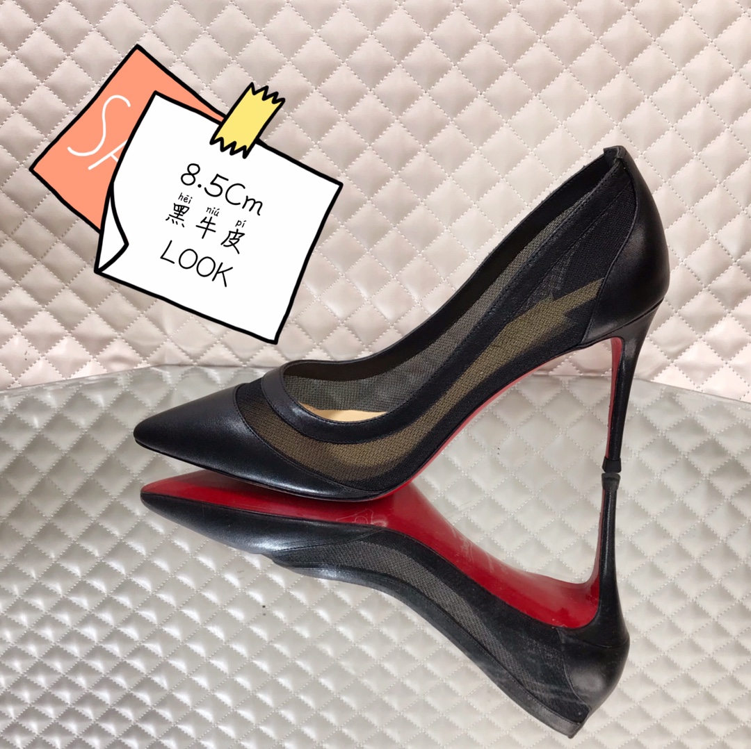 NO:100498,High-end custom classic series!  H8.5Cm, size 34-42..9039-012 Black Cowhide Black Net. Official website synchronization Standard European code. No:9039-012 Color:Black Material:cowhide/fishnet Lining: goat leather Heel height:8.5Cm Sole:leather sole Size:EUR 34-42 (US 4-11):,,christian louboutin,cowhide19860909高端订制 精典款系列！ H8.5Cm,尺码34-42码..9039-012黑牛皮黑网.官网同步 标准欧码. No:9039-012 Color:Black Material:cowhide/fishnet Lining: goat leather Heel heigh:8.5Cm Sole:leather sole Size:EUR 34－42（US 4一11) :,,christian louboutin,cowhide,Women's Shoes