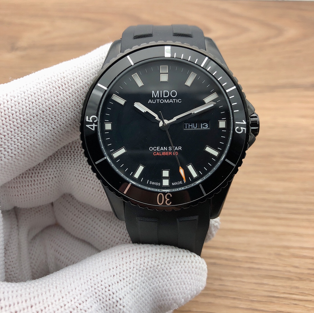 MIDO Leadr Series Men’s Watch: Black 316 Steel, Automatic, Calendar Design - 图片 4