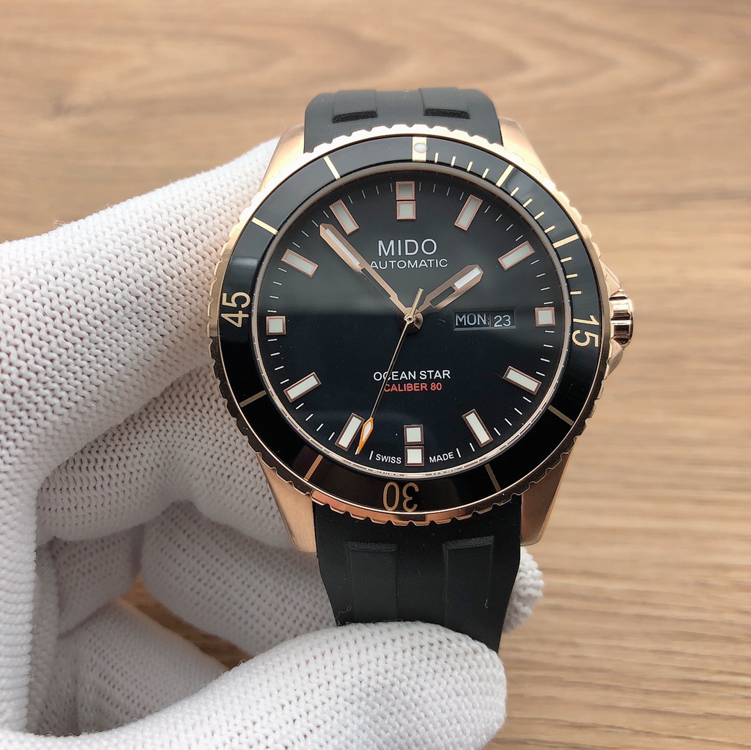 MIDO Leadr Series Men’s Watch: Black 316 Steel, Automatic, Calendar Design - 图片 5