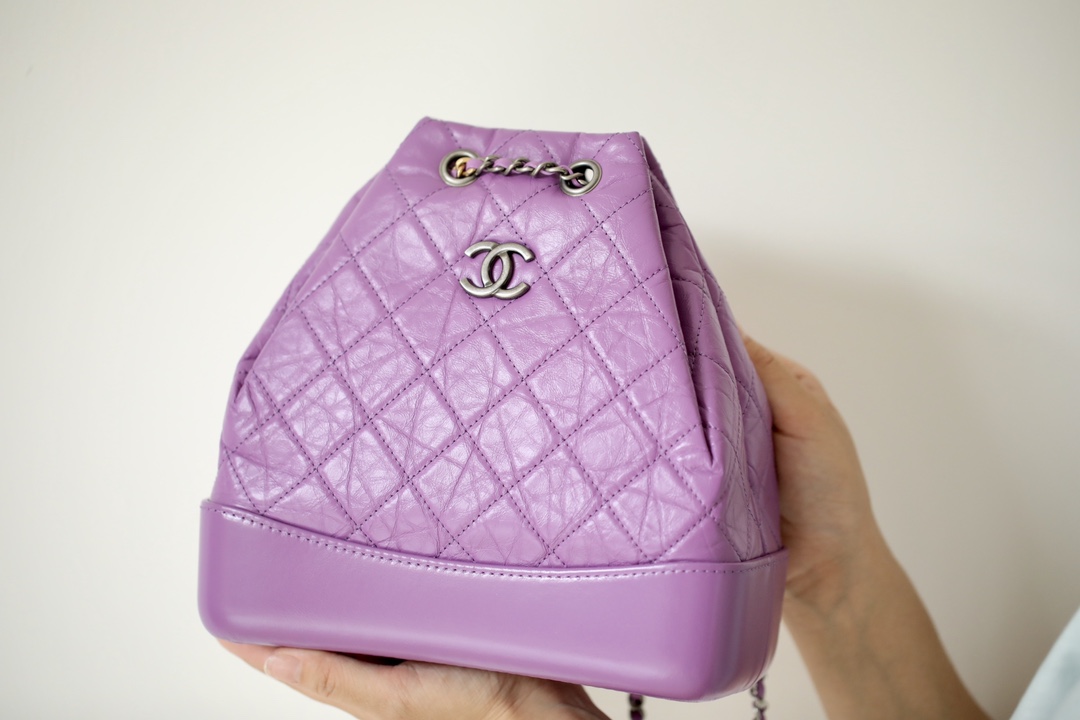 Chanel Gabrielle Bag Bags Backpack Light Purple Cowhide Fetal Summer Collection
