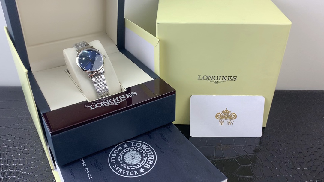 Longines 皇家 浪琴博雅系列深蓝色表盘女表视频欣赏