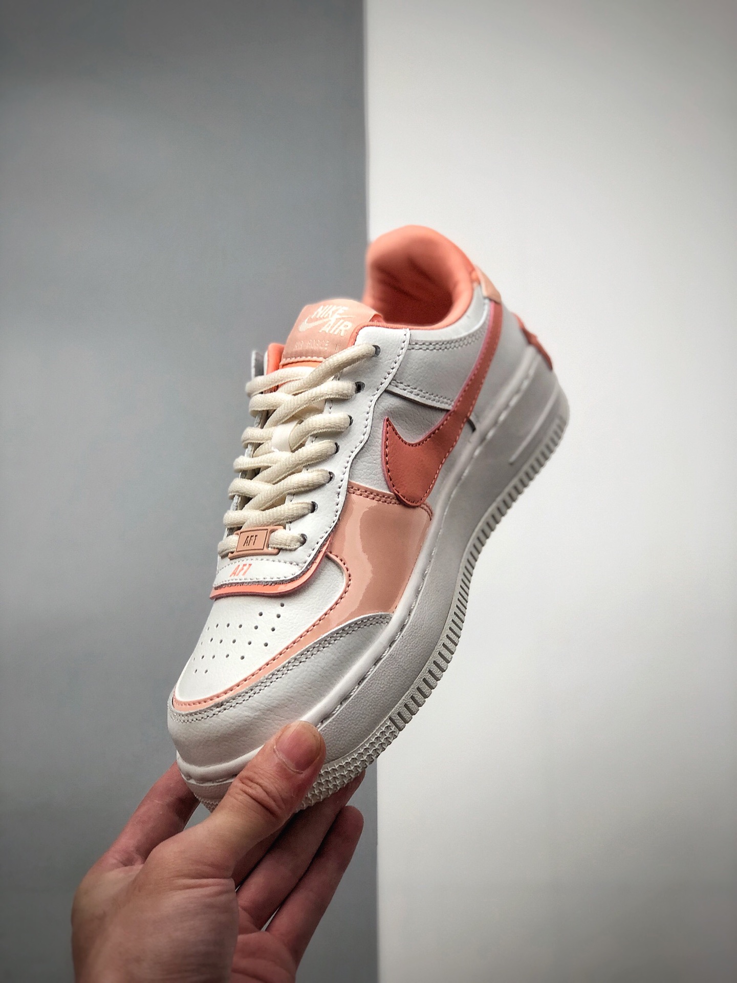 170 NK WMNS Air Force 1 Shadow 白粉 轻量增高低帮百搭板鞋CJ1641-101