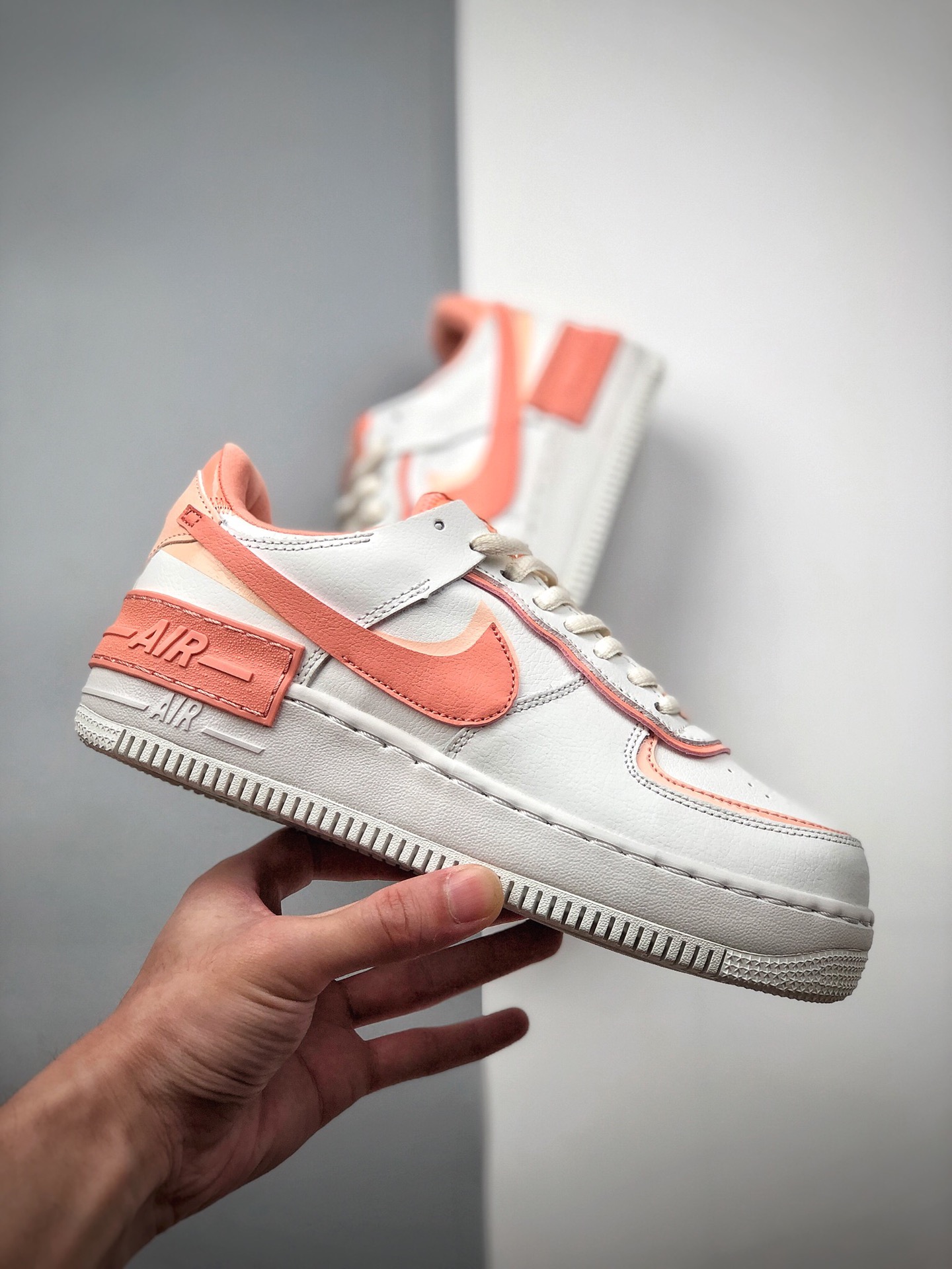 170 NK WMNS Air Force 1 Shadow 白粉 轻量增高低帮百搭板鞋CJ1641-101