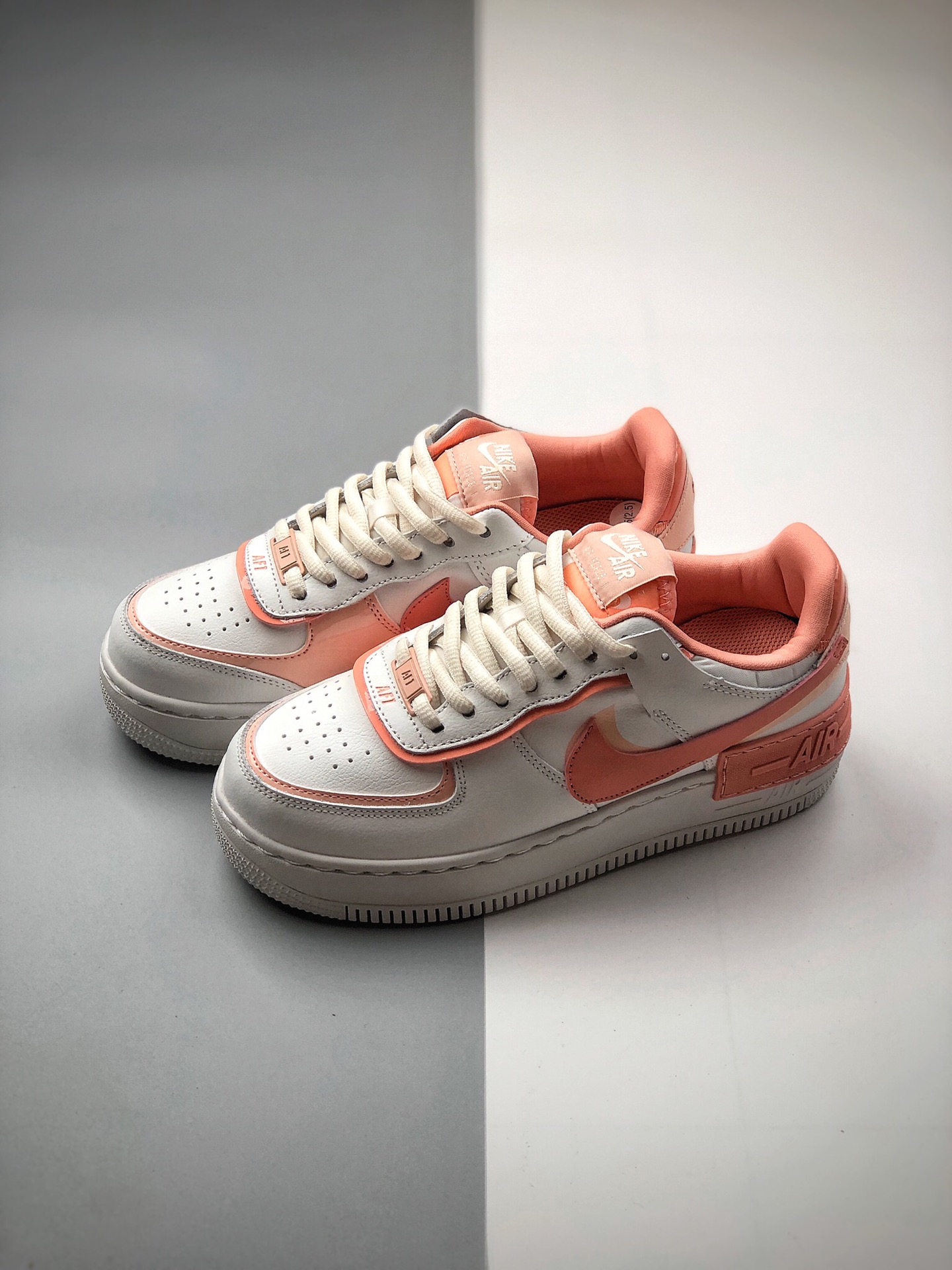 170 NK WMNS Air Force 1 Shadow 白粉 轻量增高低帮百搭板鞋CJ1641-101