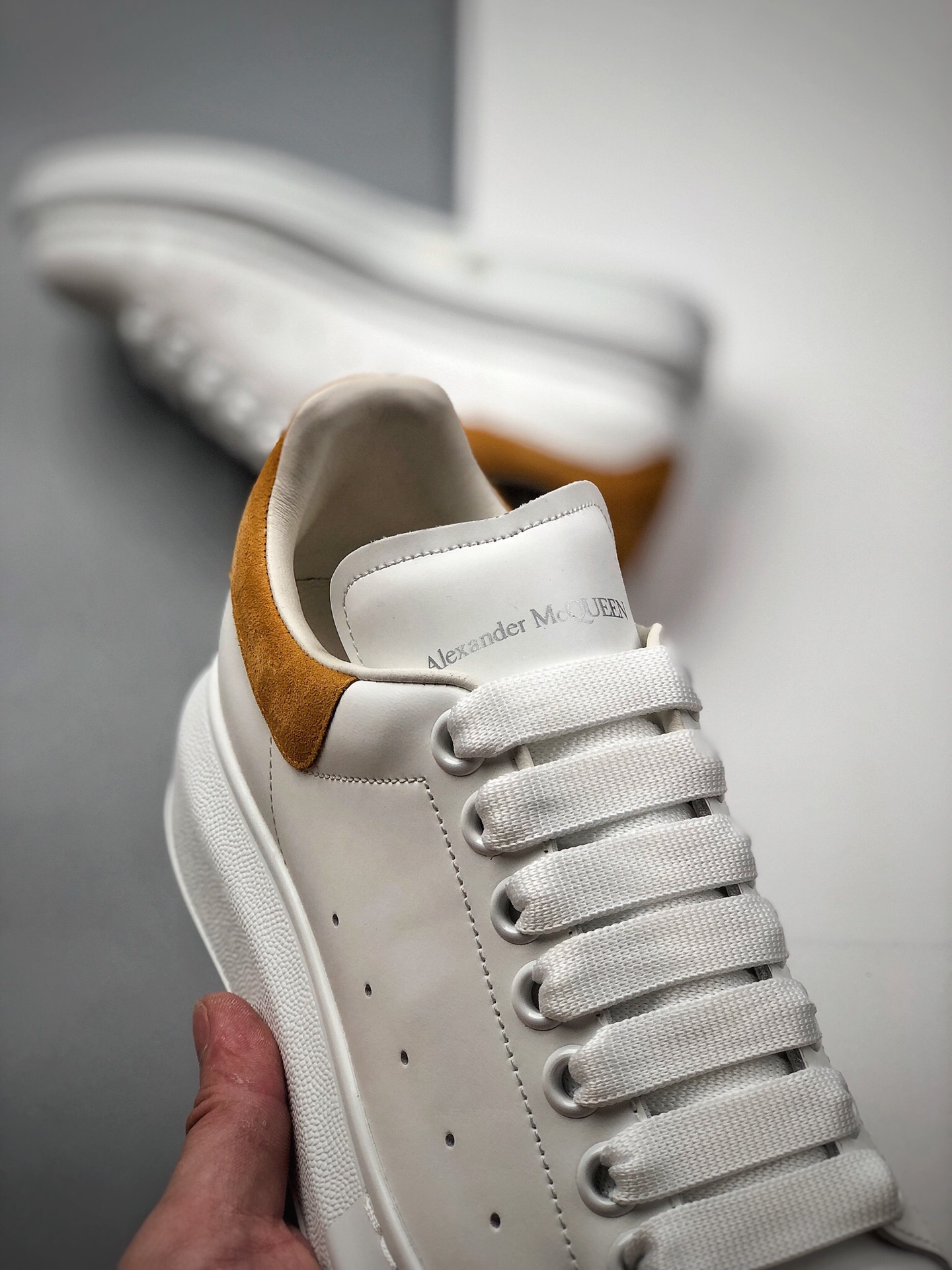 480 代购指定版本芯片可扫 Alexander McQueen/亚历山大麦昆 松糕鞋厚底增高