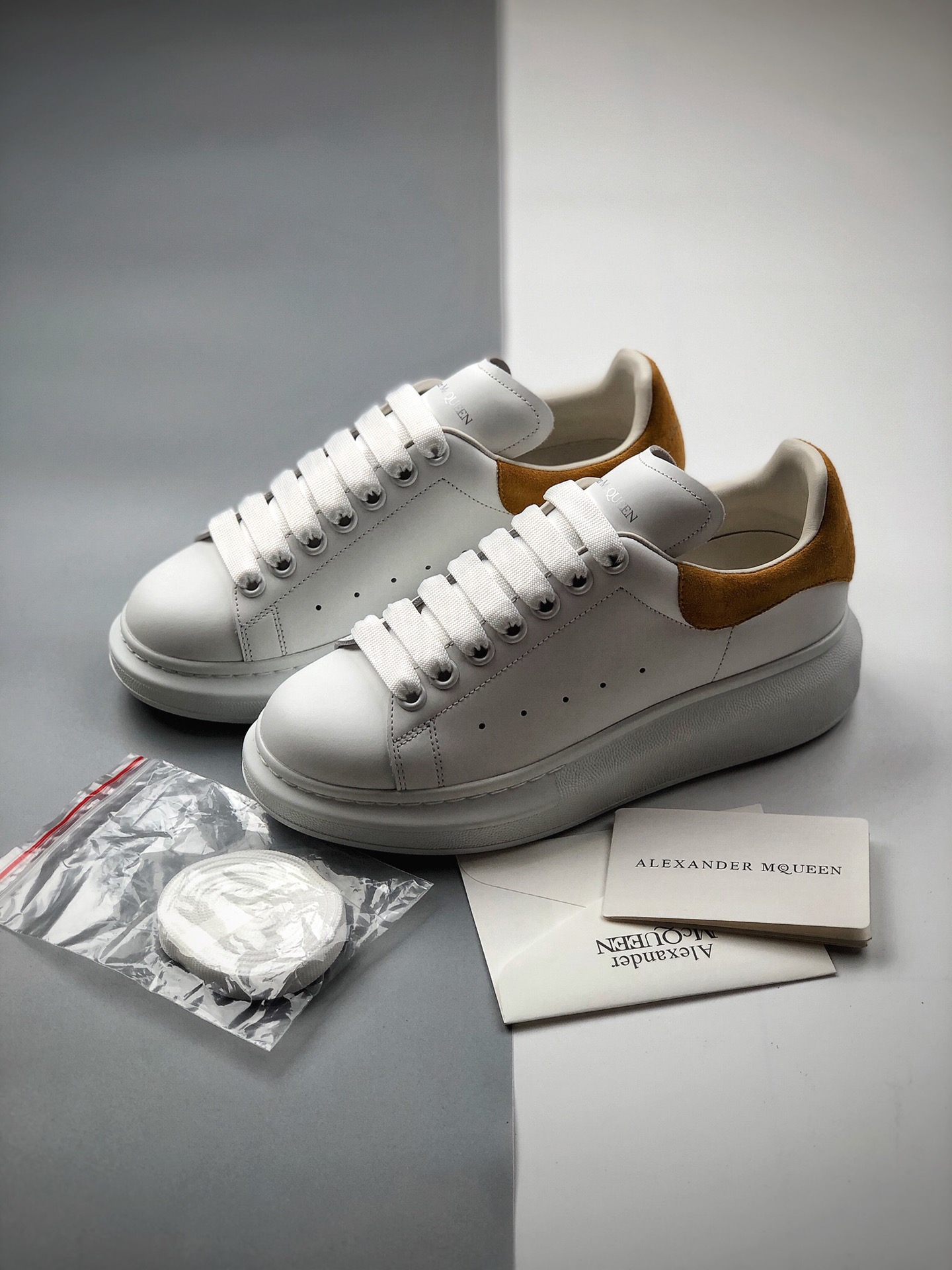 480 代购指定版本芯片可扫 Alexander McQueen/亚历山大麦昆 松糕鞋厚底增高