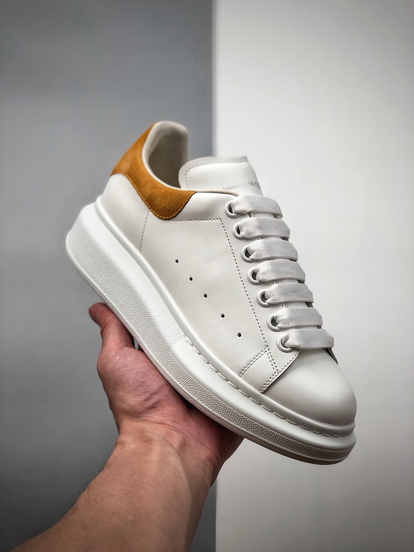 480 代购指定版本芯片可扫 Alexander McQueen/亚历山大麦昆 松糕鞋厚底增高