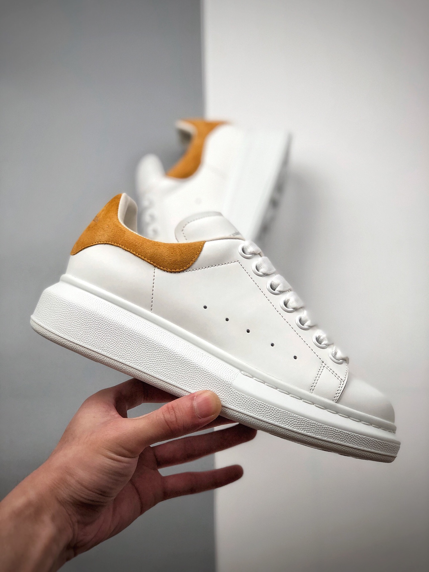 480 代购指定版本芯片可扫 Alexander McQueen/亚历山大麦昆 松糕鞋厚底增高