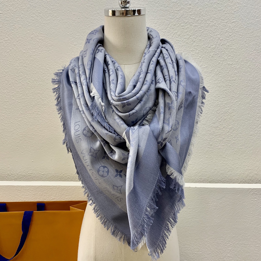 LV路易威登Monogram Denim披肩M71378 M71382 M71330 M71329 M72412 M72046 M72273