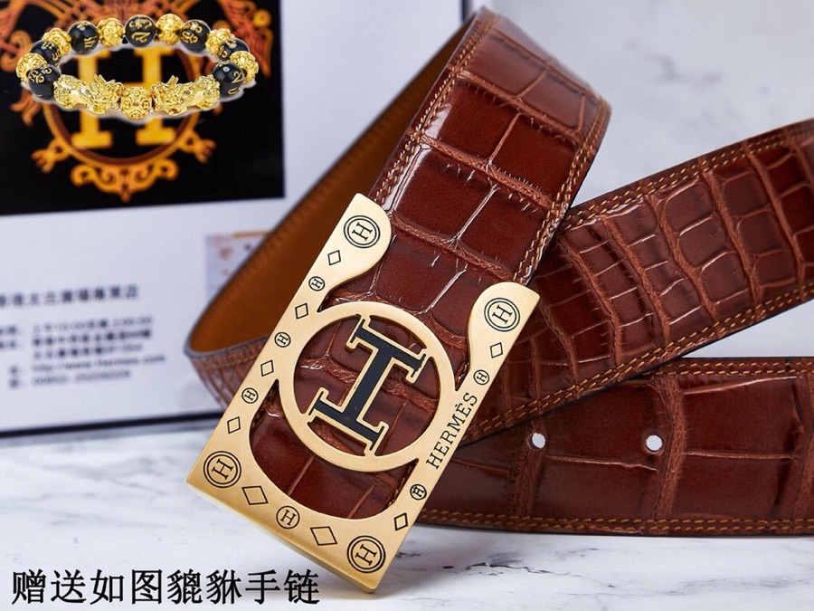 皮带 爱玛仕.Her...腰带24k纯钢扣双面可用专柜同等质量