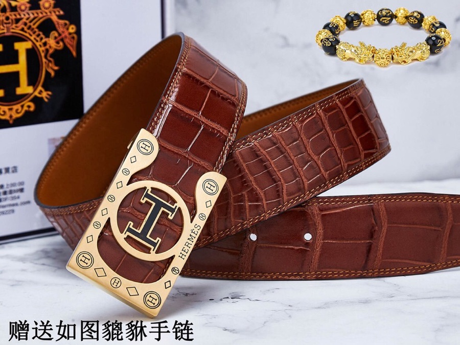 皮带 爱玛仕.Her...腰带24k纯钢扣双面可用专柜同等质量