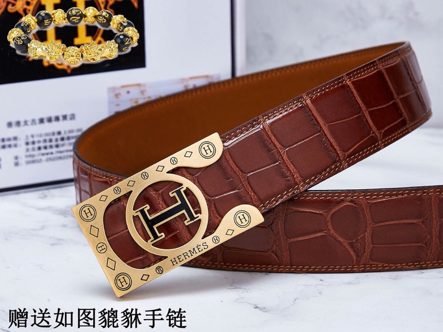 皮带 爱玛仕.Her...腰带24k纯钢扣双面可用专柜同等质量