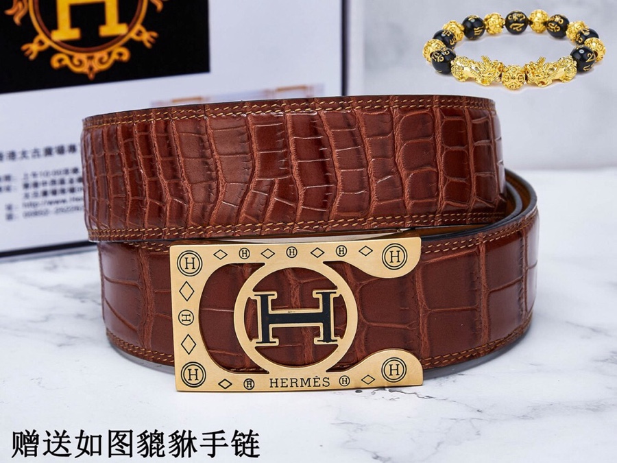 皮带 爱玛仕.Her…腰带24k纯钢扣双面可用专柜同等质量