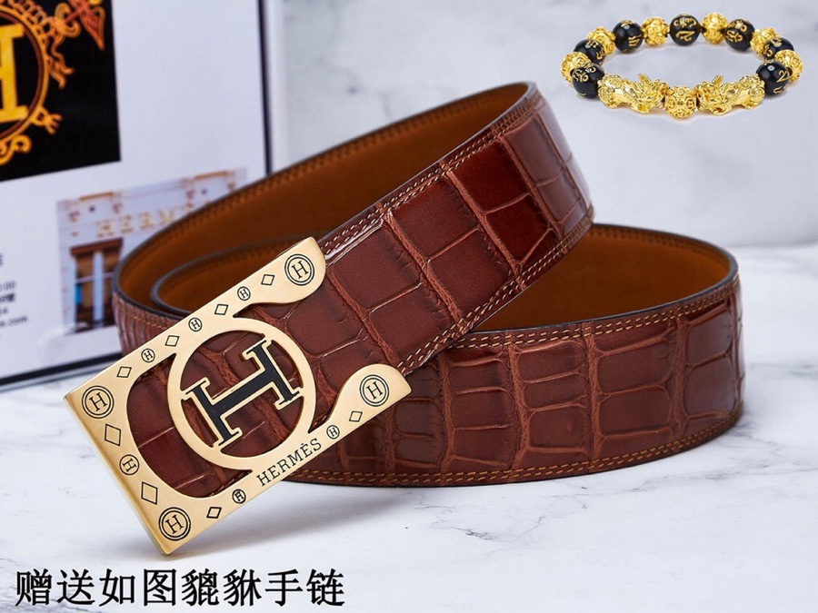 皮带 爱玛仕.Her...腰带24k纯钢扣双面可用专柜同等质量