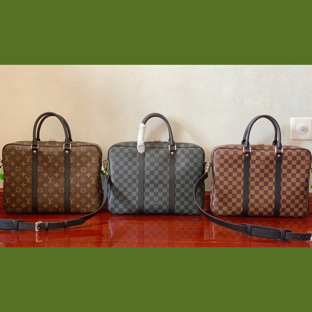 Louis Vuitton Three colors in stock A batch of top original factory cost-effective briefcase LV European version ~ exclusively for purchasing