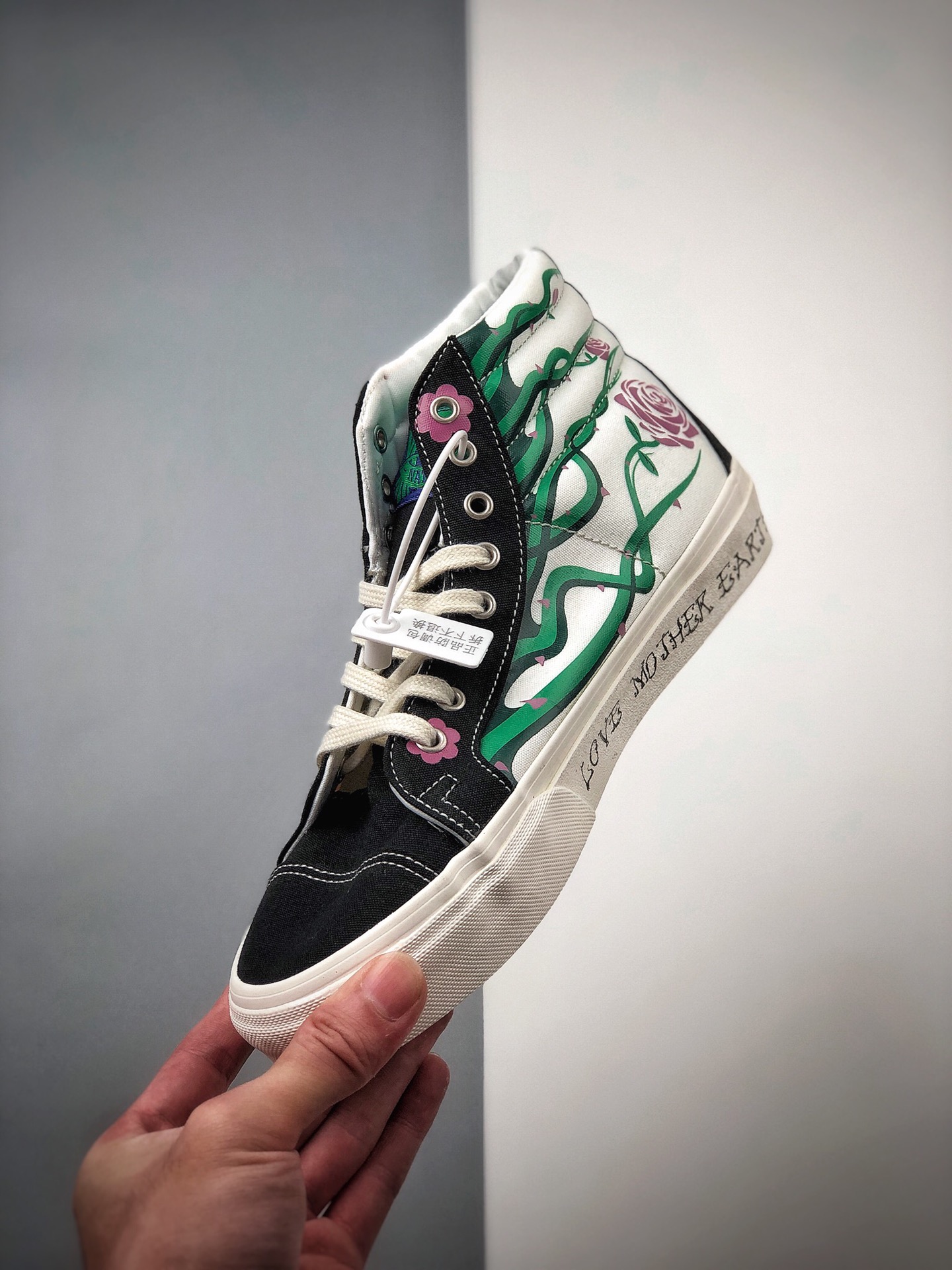 170  新款出货：VANS范斯 Sk8-Hi 保护地球生态刺绣鸳鸯高帮休闲板鞋 VN0A3JFIWZ2