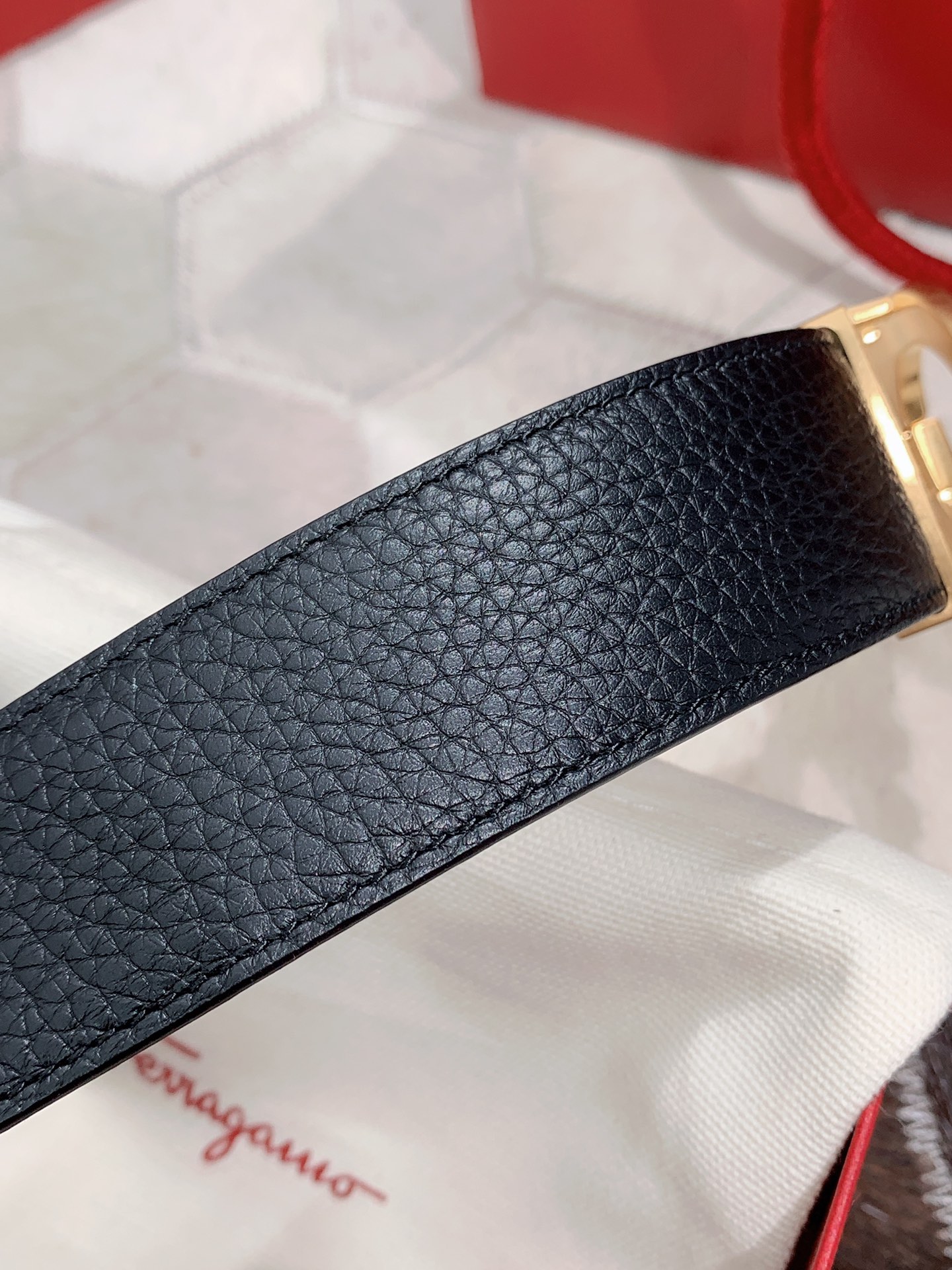 菲拉格慕 Ferragamo 高定典藏奢华工坊高定皮带腰带配饰 #F6782727 7