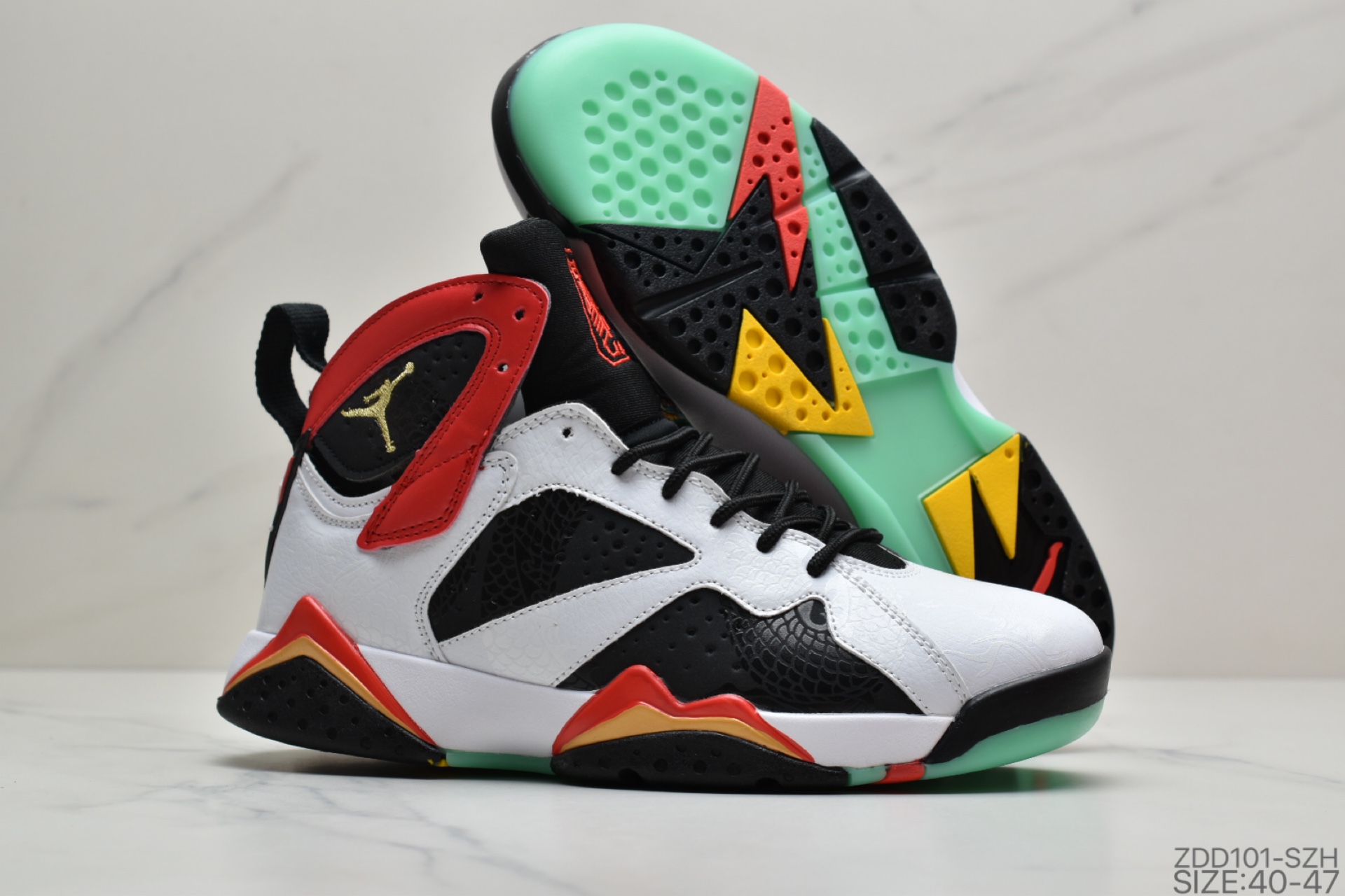 230 公司级乔丹Air Jordan 7 Cspace Air Jordan 7 AJ7 紫禁之巅 中国祥云 夜光CW2805-160