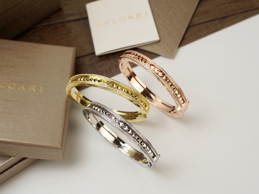 BVLGARI 宝格丽 手镯 亚金 电镀 18K金-顶级品质