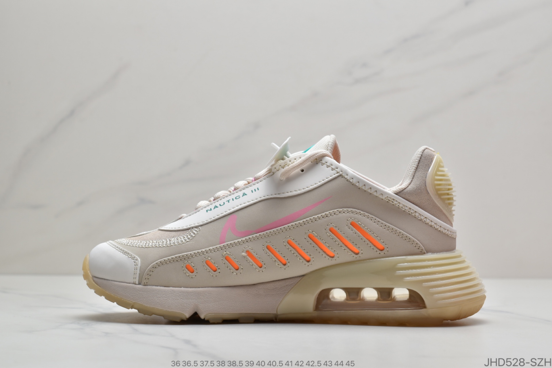 190 Neymar Jr x 耐克Nike Air Max 2090”Neymar Jr”未来科幻太空气垫休闲运动慢跑鞋“麂皮浅沙棕粉蓝绿黄拼色”CU9371-100