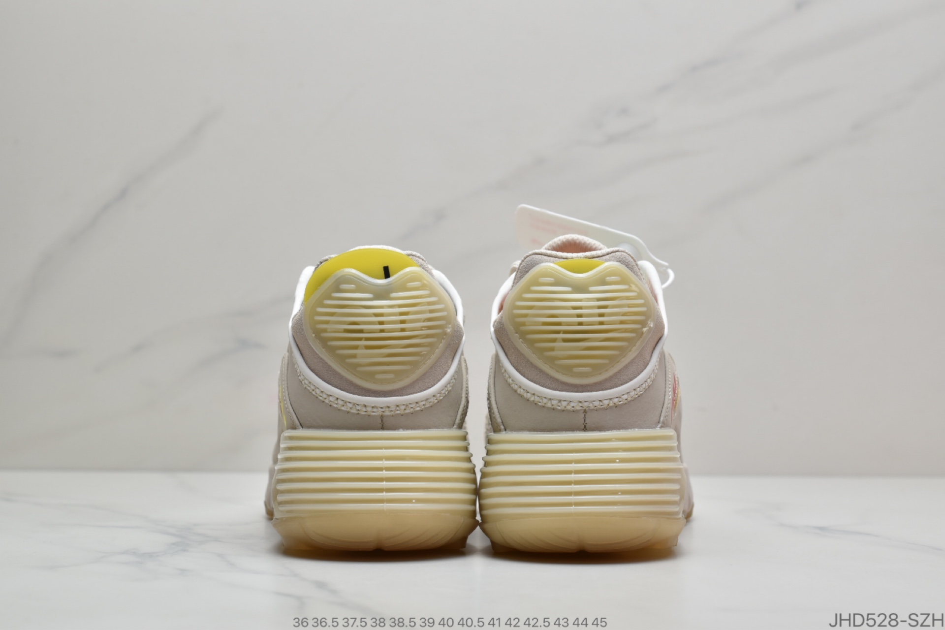 190 Neymar Jr x 耐克Nike Air Max 2090”Neymar Jr”未来科幻太空气垫休闲运动慢跑鞋“麂皮浅沙棕粉蓝绿黄拼色”CU9371-100