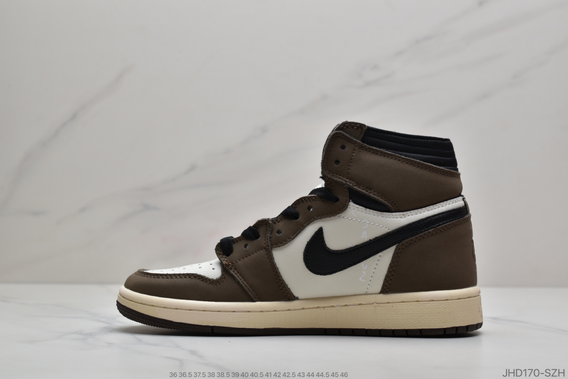 190 公司级 Travis Scott x Air Jordan 1 YY Retro High OG ”Cuctus Jack”  AJ1乔1 反向钩倒钩 CD4487-100