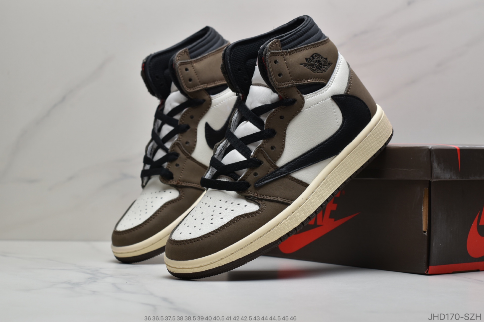 190 公司级 Travis Scott x Air Jordan 1 YY Retro High OG ”Cuctus Jack”  AJ1乔1 反向钩倒钩 CD4487-100