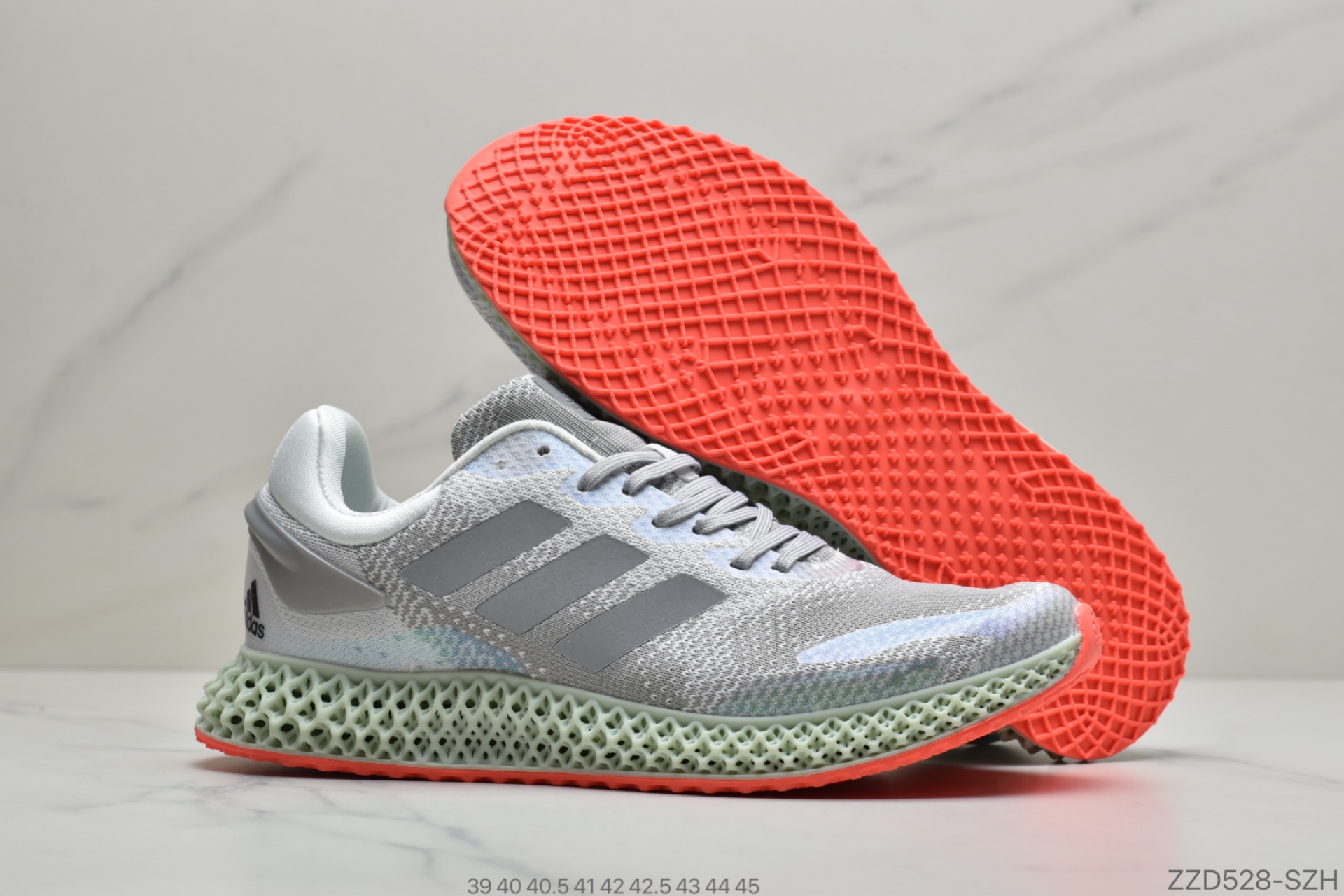 250 公司级阿迪达斯Adidas Alphaedge 4D M 针织呼吸面休闲运动慢跑鞋 FV6960