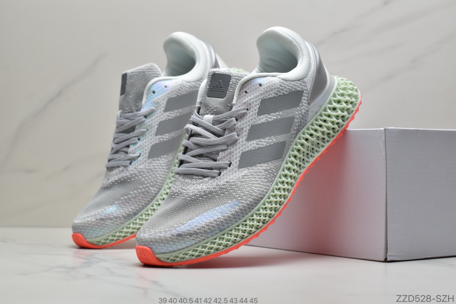 250 公司级阿迪达斯Adidas Alphaedge 4D M 针织呼吸面休闲运动慢跑鞋 FV6960