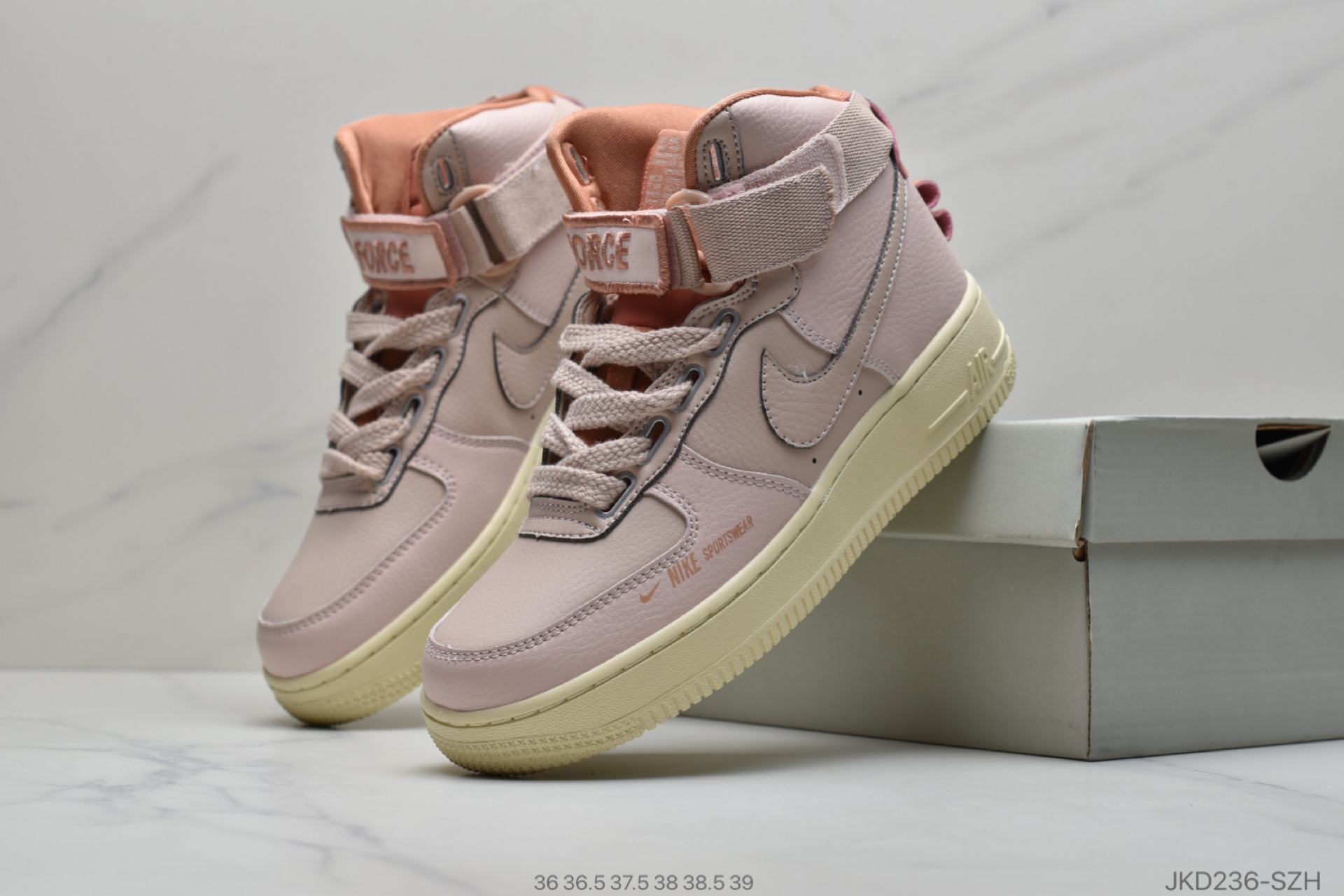 160 公司级耐克 Nike Air Force 1 Mid 独角兽空军一号联名款AJ7311-100