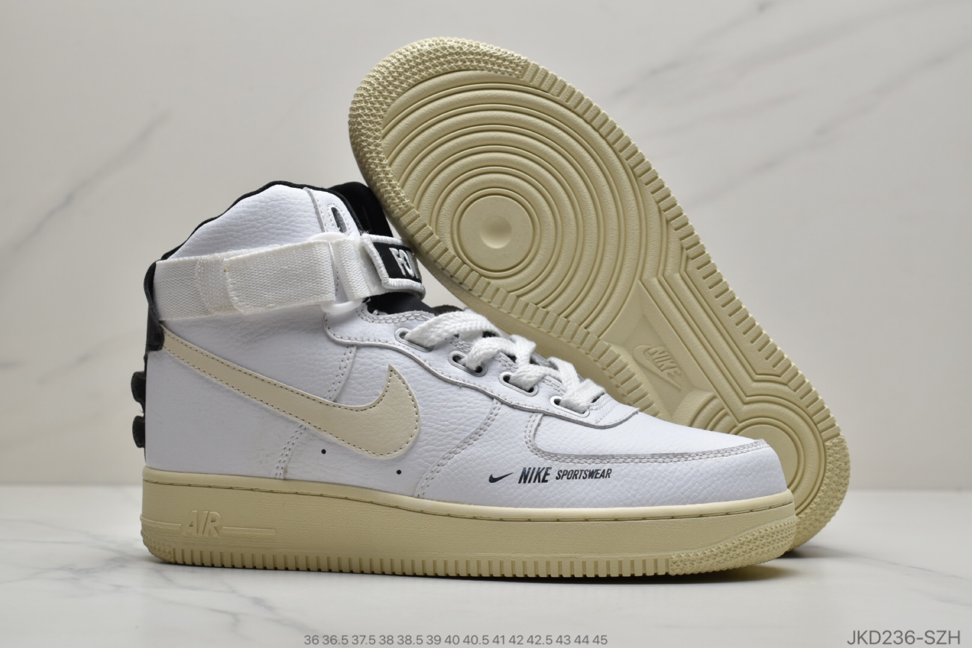 160 公司级耐克 Nike Air Force 1 Mid 独角兽空军一号联名款AJ7311-100