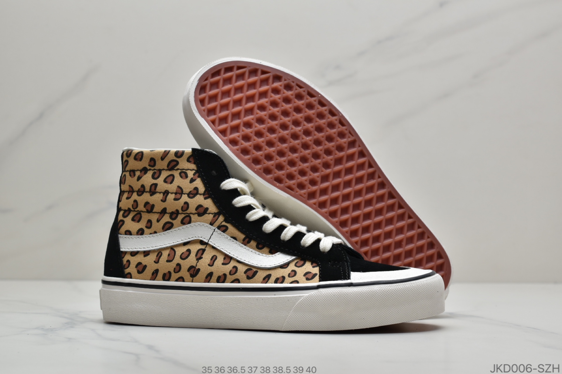 160 公司级万斯Vans SK8-Hi 豹纹杀人鲸包头高邦女款