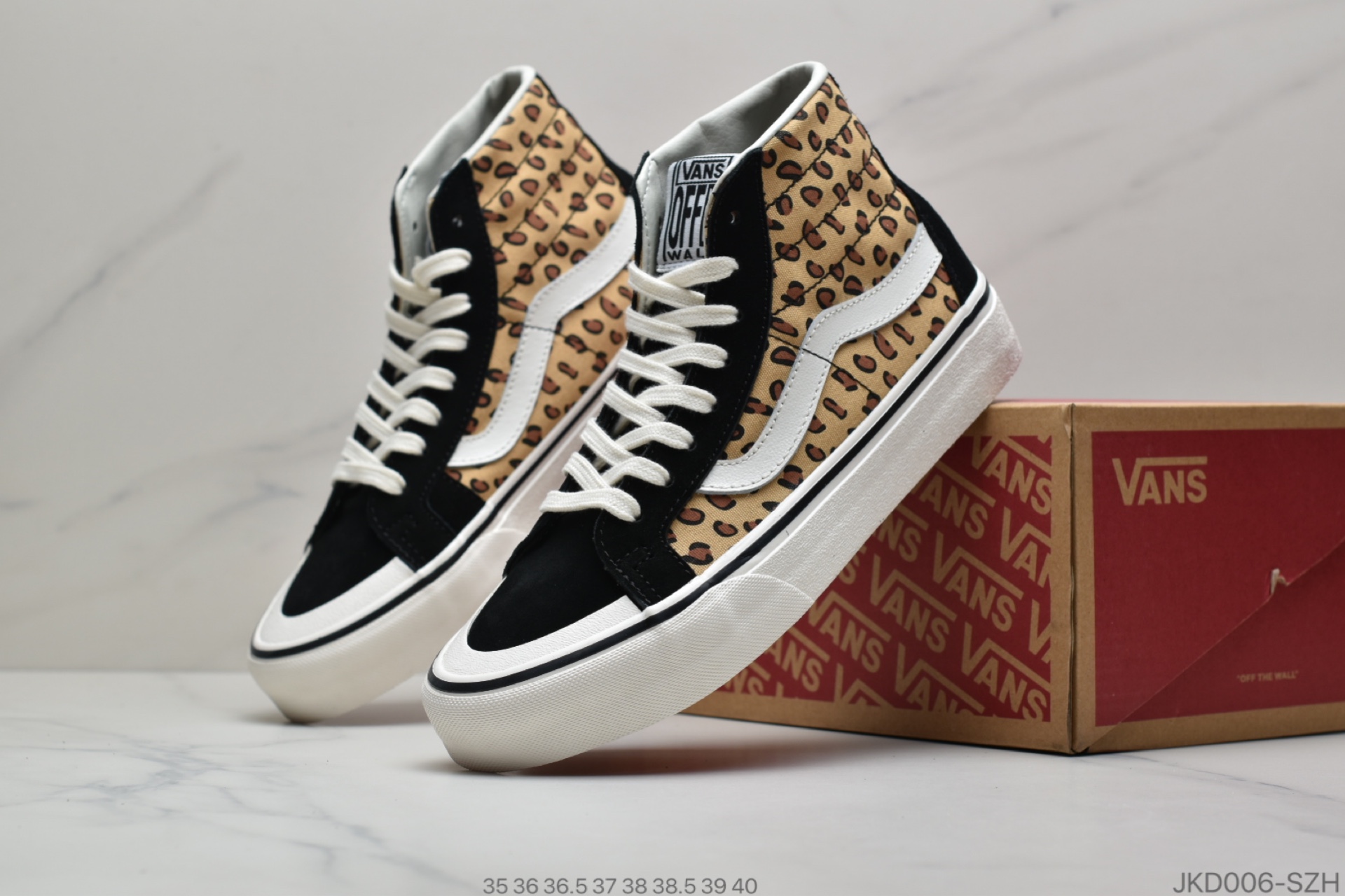 160 公司级万斯Vans SK8-Hi 豹纹杀人鲸包头高邦女款