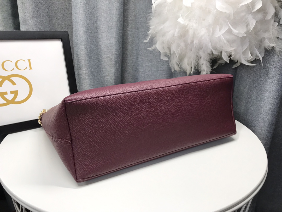 ブランド名 双G互扣浮雕ダブルチェーンバッグ - 高級天然牛皮使用