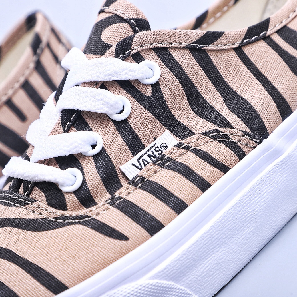 高仿Vans Era 95 DX 万斯 斑马豹纹 低帮硫化帆布鞋实拍图片