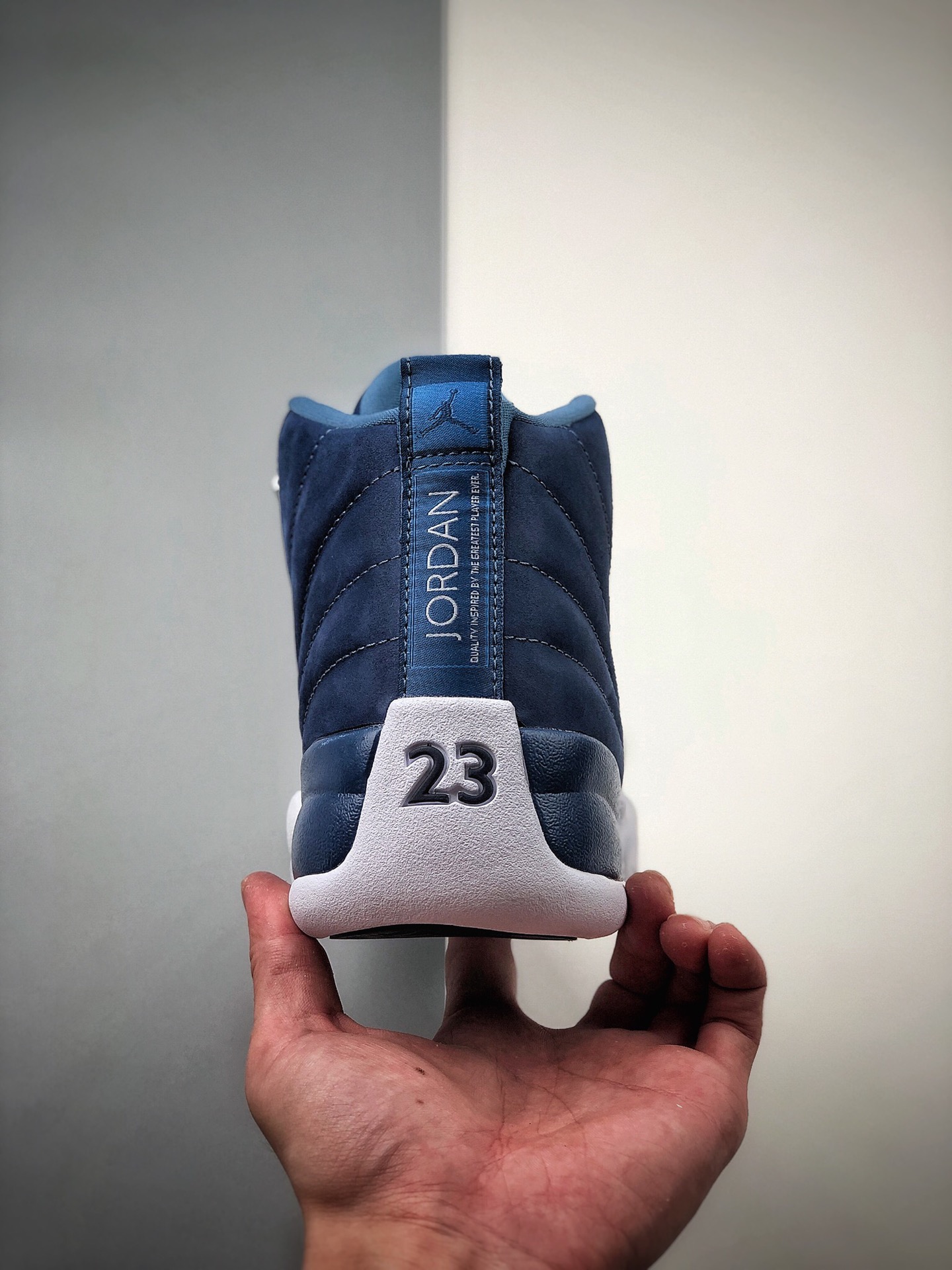 480 降价原550 Air Jordan 12 黑黄白兰 进口碳版 极限提升拉力 后尾23数字专属标识