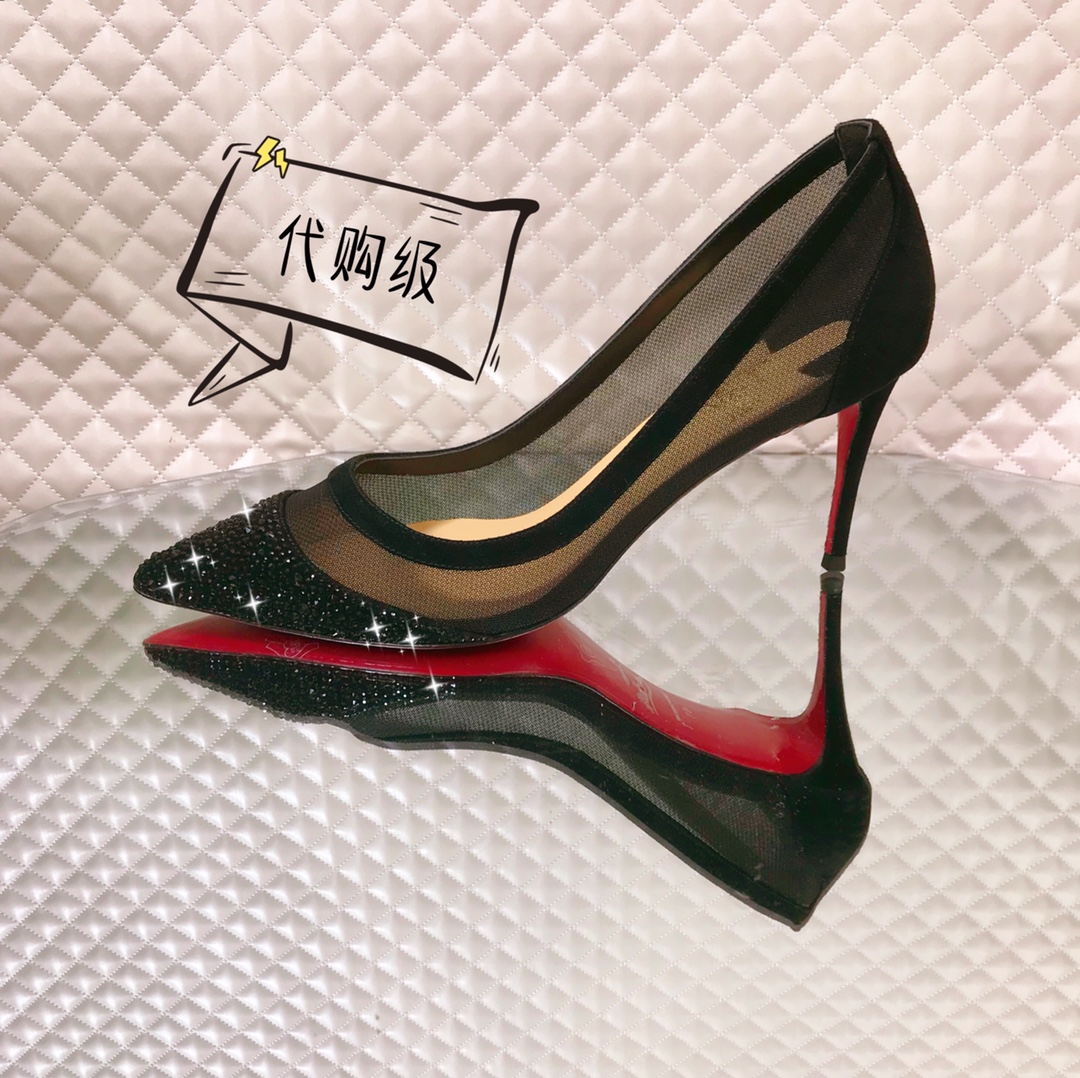 NO:100499,High-end customization 2025 diamond classic series!  H8.5Cm, size 34-42..9039-011 Black Sheep Marking Black Net Black Imitation Ao Diamond. Official website synchronization Standard European code No:9039-011 Color:Black/black Material:veau velours/diamond Lining: goat leather Heel height:8.5Cm Sole:leather sole Size:EUR 34-42 (US 4-11):,,christian louboutin,sheep19860909高端订制 2025钻石精典款系列！ H8.5Cm,尺码34-42码..9039-011黑羊猄黑网黑仿奥钻.官网同步 标准欧码 No:9039-011 Color:Black/black Material:veau velours/diamond Lining: goat leather Heel heigh:8.5Cm Sole:leather sole Size:EUR 34－42（US 4一11) :,,christian louboutin,sheep,Women's Shoes