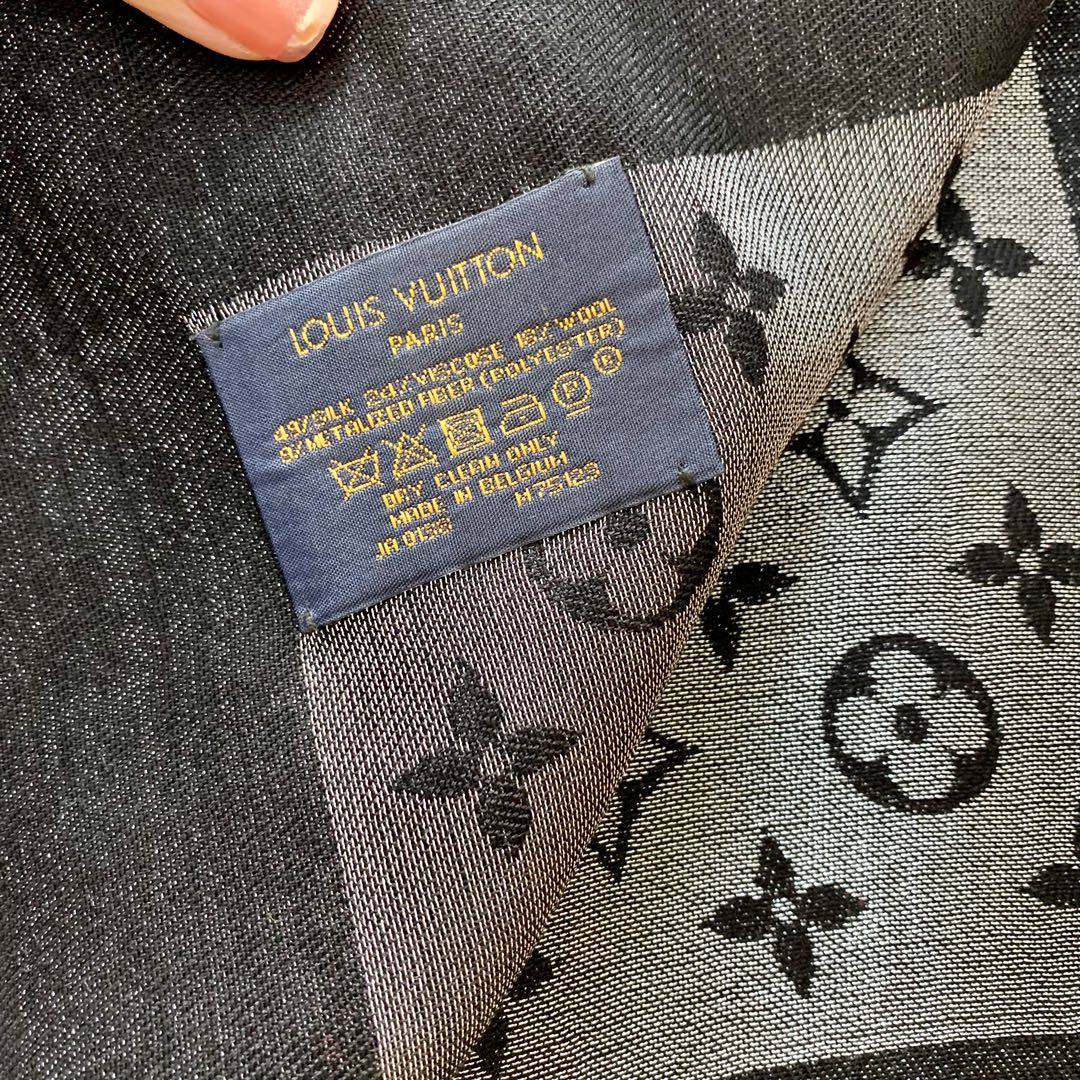 LV路易威登Shine Monogram 染色纱线金属丝混纺披肩M75122 M70805 M75120 M75121 M75123