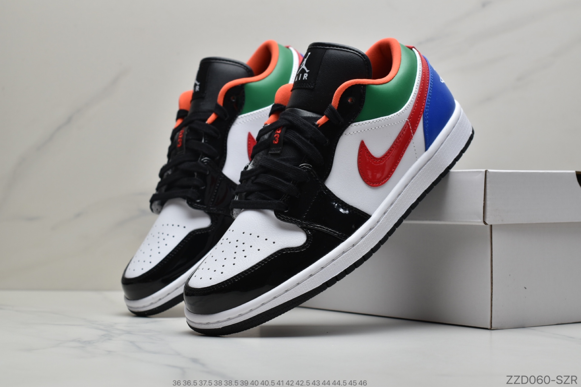 250 公司级Air Jordan 1 Low“Multi-Color”彩色拼接 AJ1乔1低帮休闲板鞋 CZ4776-101