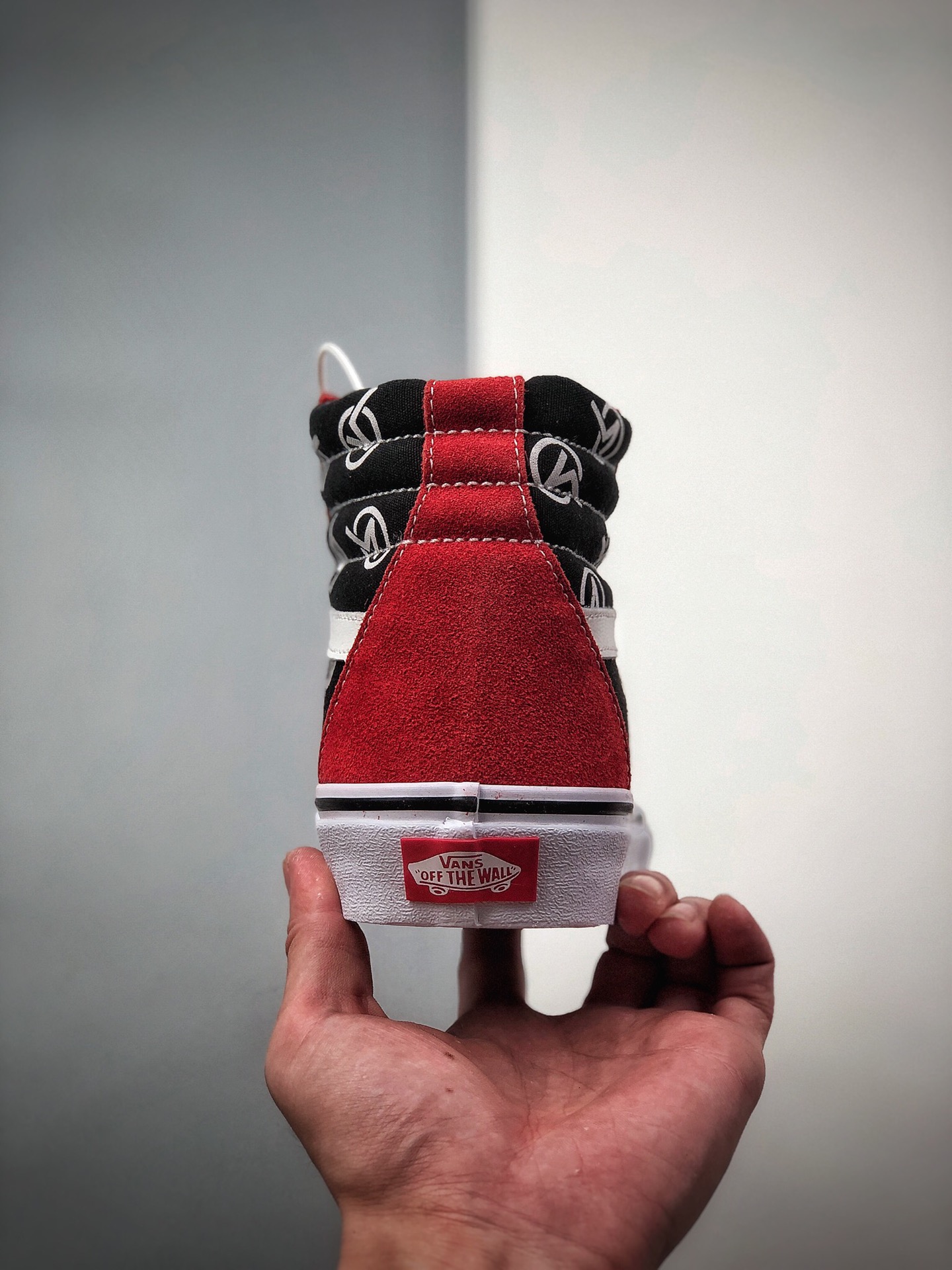 160   Vans SK8-Mid Circle V Logo 黑红色经典高帮