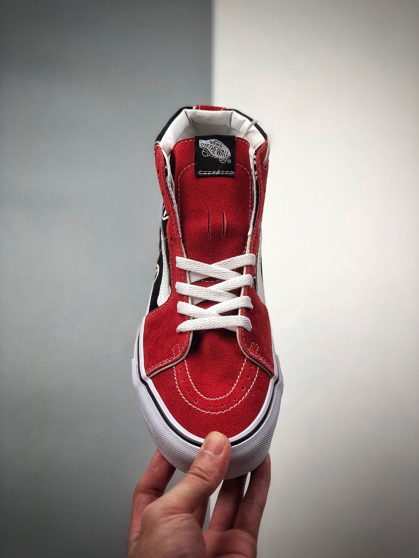 160   Vans SK8-Mid Circle V Logo 黑红色经典高帮