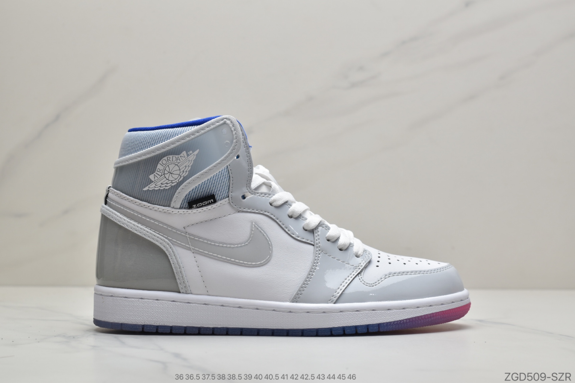 290 公司级Dior x 乔丹/Air Jordan 1 Retro High Premium “Racer Blue”白蓝 AJ1 乔1 小迪奥联名 高帮文化复古休闲运动板鞋CK6637-104