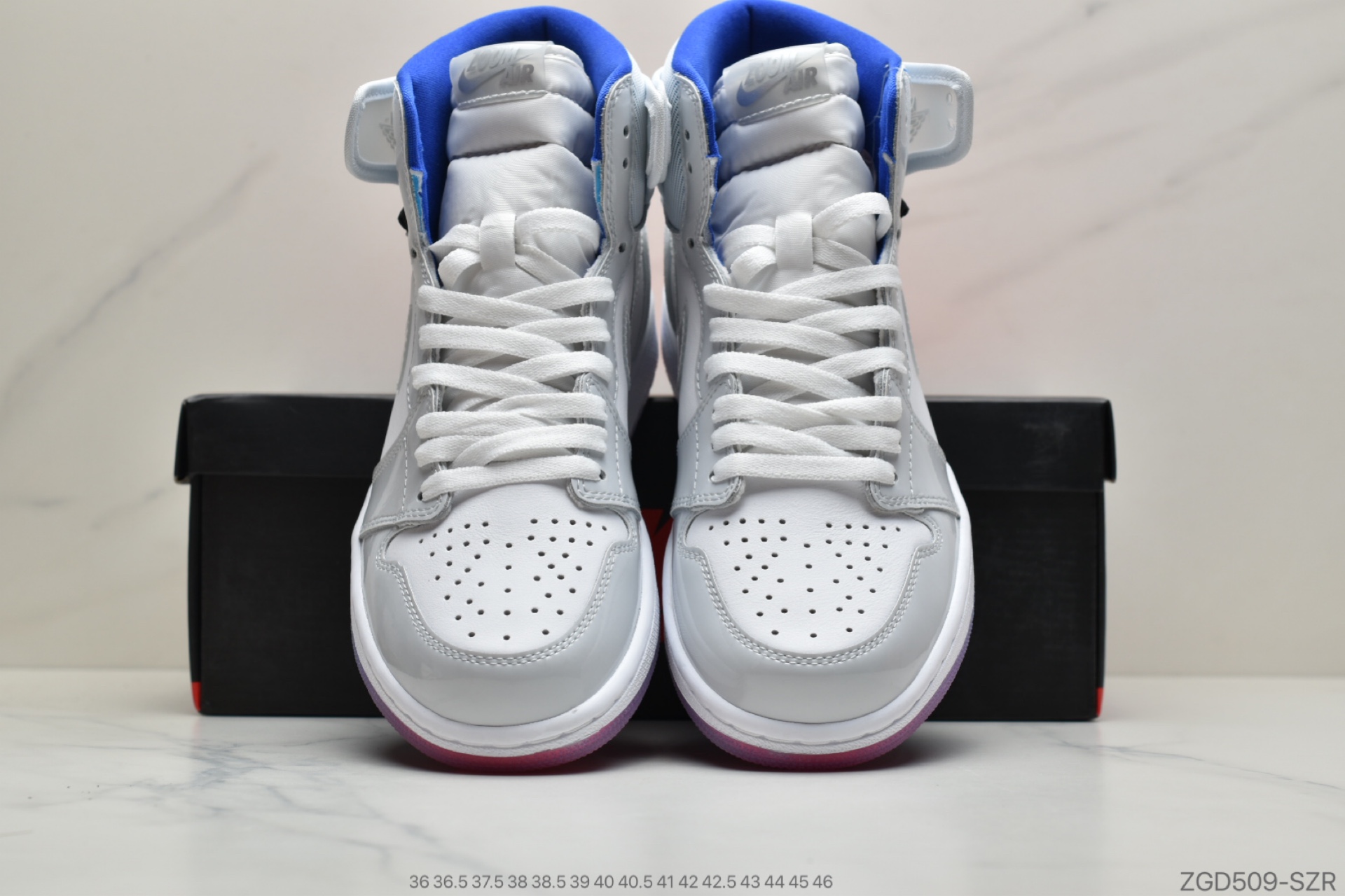 290 公司级Dior x 乔丹/Air Jordan 1 Retro High Premium “Racer Blue”白蓝 AJ1 乔1 小迪奥联名 高帮文化复古休闲运动板鞋CK6637-104